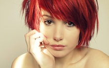 women redheads brown eyes faces 1920x1200 wallpaper 